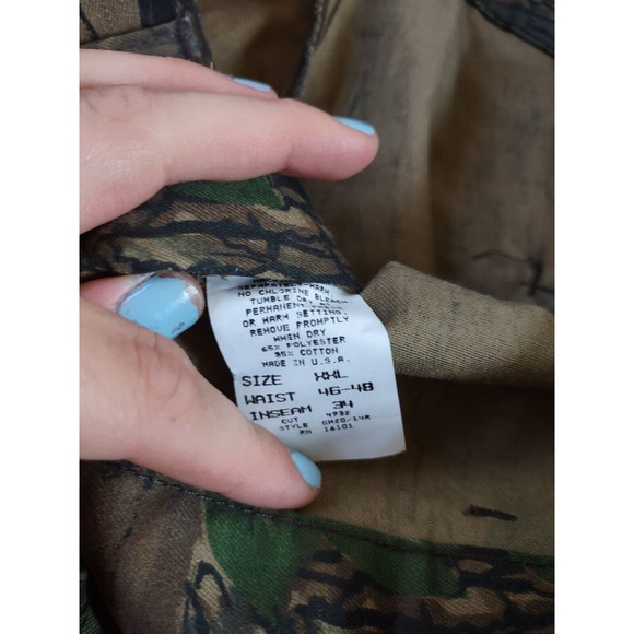 Vintage Gunflint Camo Pants Size XXL Rebark Hunting Cargo Waist (46-48) - Picture 3 of 7